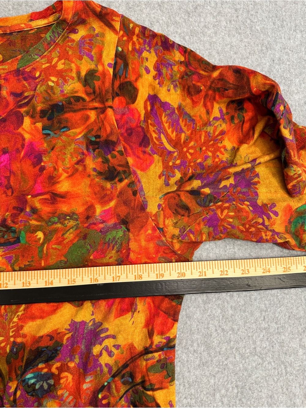 Peruvian Connection Orange and Red Printed Dress - Picture 9 of 10